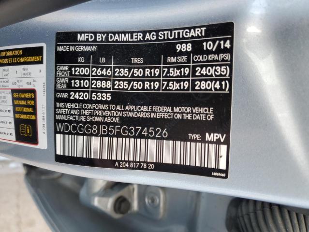 Photo 12 VIN: WDCGG8JB5FG374526 - MERCEDES-BENZ GLK 350 4M 