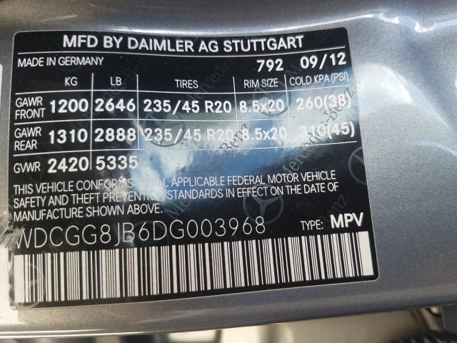 Photo 9 VIN: WDCGG8JB6DG003968 - MERCEDES-BENZ GLK 350 4M 