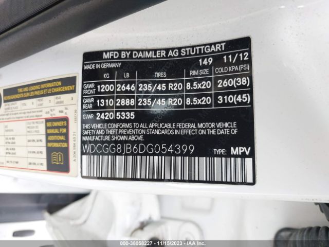 Photo 8 VIN: WDCGG8JB6DG054399 - MERCEDES-BENZ GLK 350 