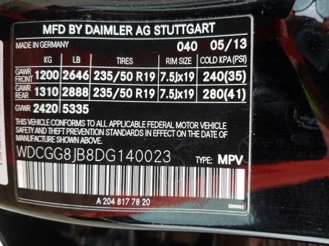 Photo 9 VIN: WDCGG8JB8DG140023 - MERCEDES-BENZ GLK 350 4M 