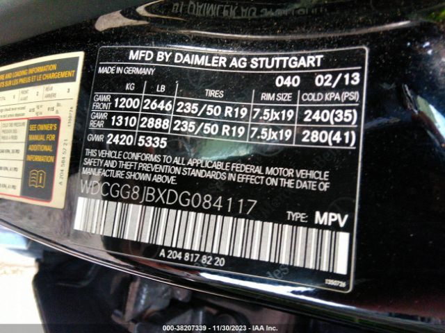 Photo 8 VIN: WDCGG8JBXDG084117 - MERCEDES-BENZ GLK 350 