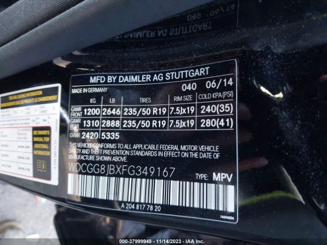 Photo 8 VIN: WDCGG8JBXFG349167 - MERCEDES-BENZ GLK 350 