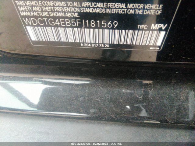 Photo 8 VIN: WDCTG4EB5FJ181569 - MERCEDES-BENZ GLA-CLASS 