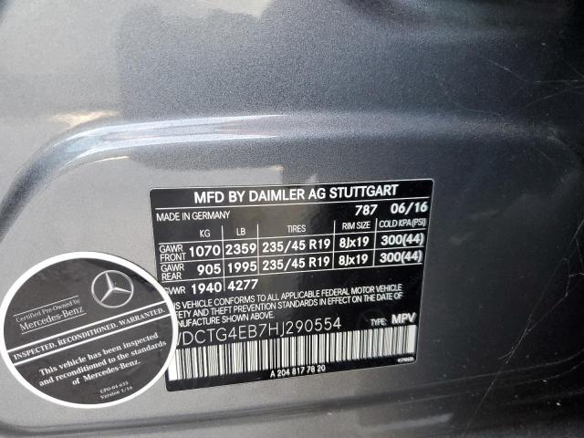 Photo 9 VIN: WDCTG4EB7HJ290554 - MERCEDES-BENZ GLA 250 