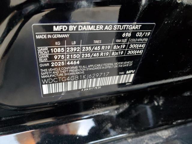 Photo 12 VIN: WDCTG4GB1KJ629717 - MERCEDES-BENZ GLA 250 4M 