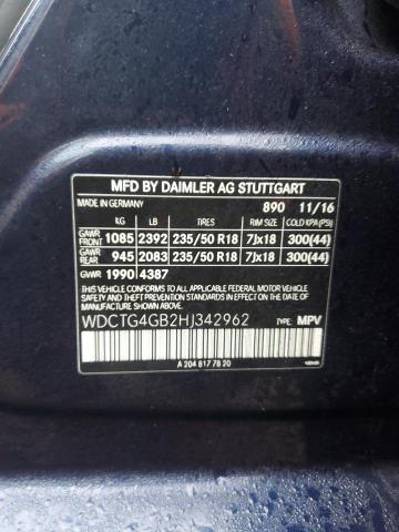 Photo 11 VIN: WDCTG4GB2HJ342962 - MERCEDES-BENZ GLA 250 4M 