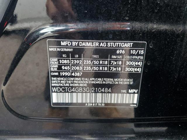 Photo 11 VIN: WDCTG4GB3GJ210484 - MERCEDES-BENZ GLA 