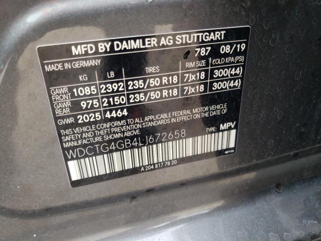 Photo 9 VIN: WDCTG4GB4LJ672658 - MERCEDES-BENZ GLA 250 4M 