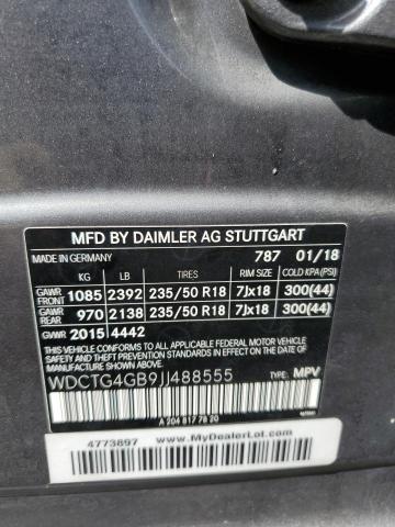 Photo 12 VIN: WDCTG4GB9JJ488555 - MERCEDES-BENZ GLA 250 4M 