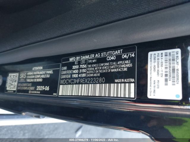 Photo 8 VIN: WDCYC3HF9EX223280 - MERCEDES-BENZ G 550 