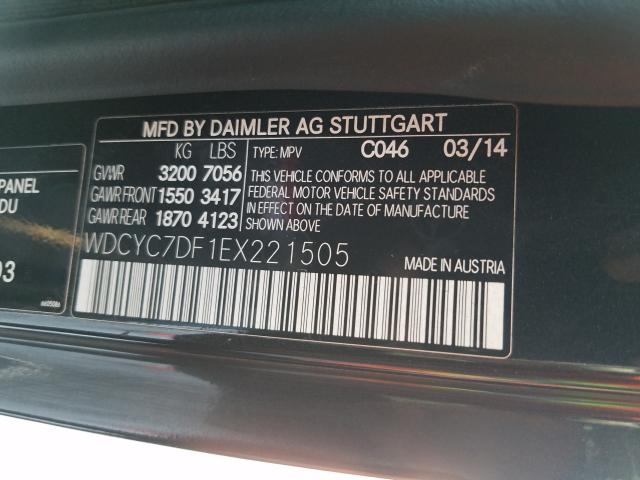 Photo 9 VIN: WDCYC7DF1EX221505 - MERCEDES-BENZ G 63 AMG 