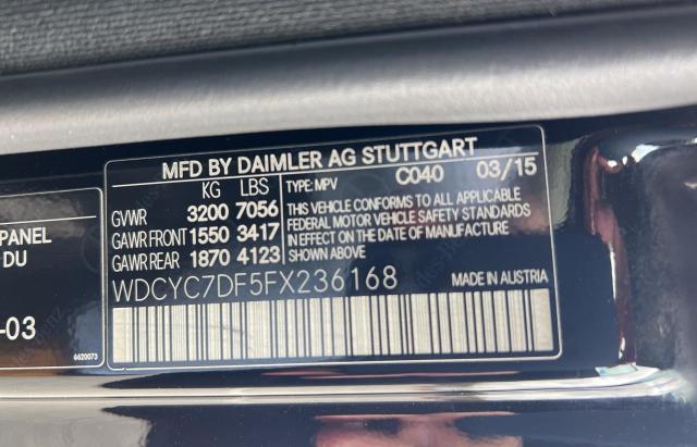 Photo 9 VIN: WDCYC7DF5FX236168 - MERCEDES-BENZ G 63 AMG 