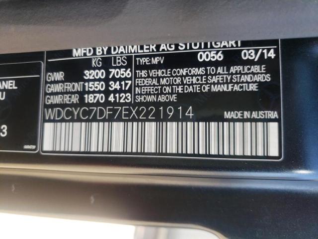 Photo 9 VIN: WDCYC7DF7EX221914 - MERCEDES-BENZ G-CLASS 