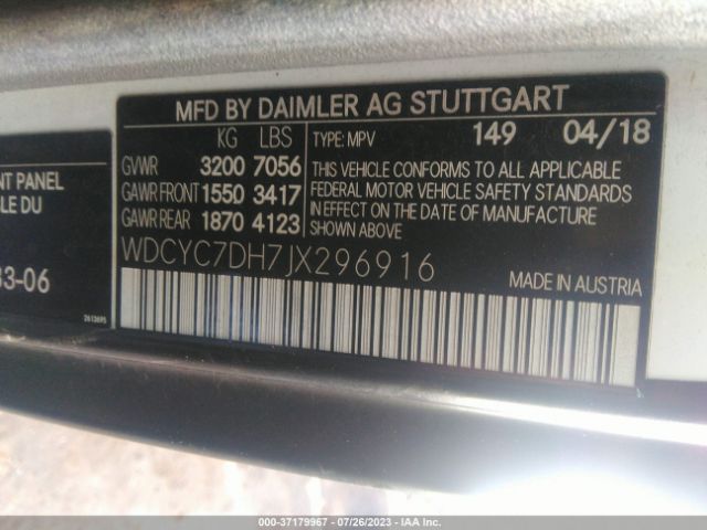 Photo 8 VIN: WDCYC7DH7JX296916 - MERCEDES-BENZ AMG G 63 