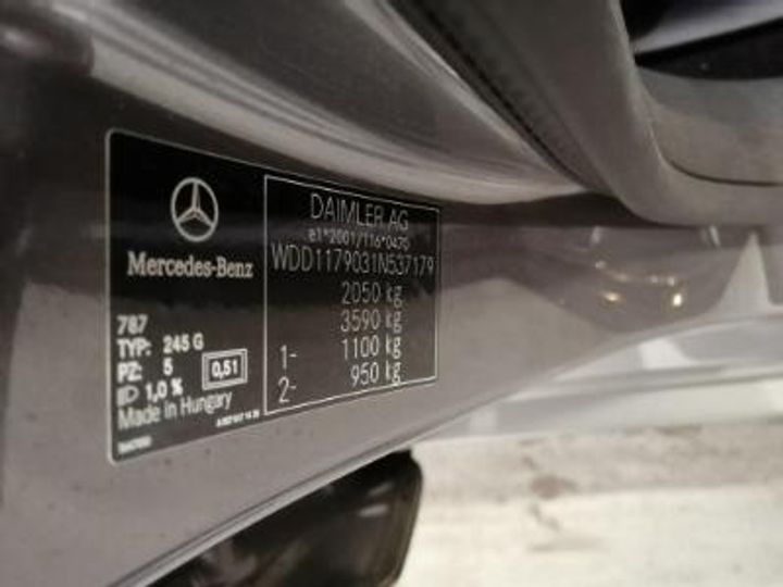 Photo 12 VIN: WDD1179031N537179 - MERCEDES-BENZ CLASSE CLA SB DIESEL (X117) - 2016 