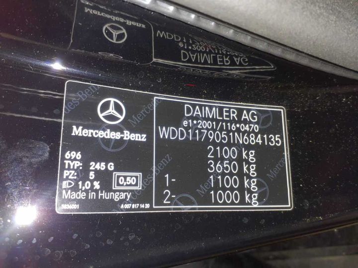 Photo 12 VIN: WDD1179051N684135 - MERCEDES-BENZ CLA SHOOTING BRAKE 