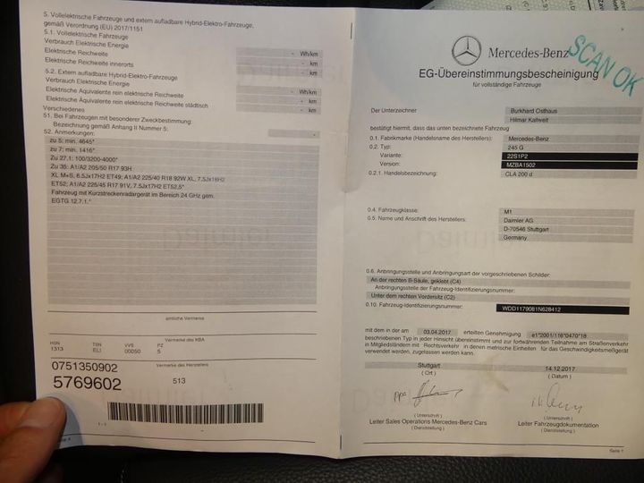 Photo 12 VIN: WDD1179081N628412 - MERCEDES-BENZ CLA SB 