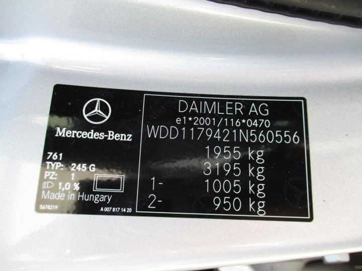 Photo 22 VIN: WDD1179421N560556 - MERCEDES-BENZ CLA SHOOTING BRAKE 