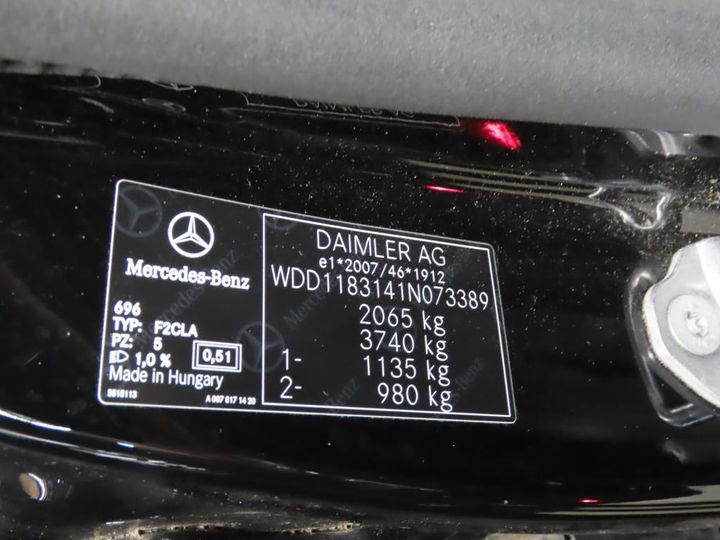 Photo 12 VIN: WDD1183141N073389 - MERCEDES-BENZ CLA 