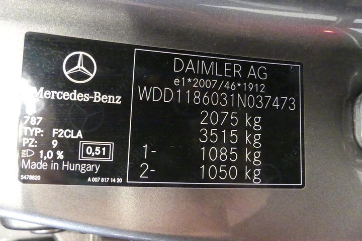 Photo 3 VIN: WDD1186031N037473 - MERCEDES-BENZ CLA SB 