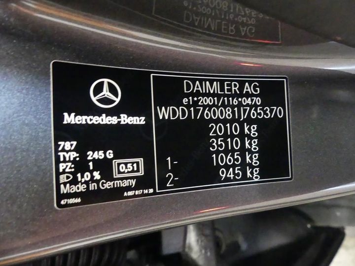 Photo 3 VIN: WDD1760081J765370 - MERCEDES-BENZ A 