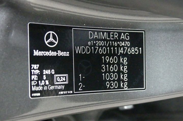 Photo 5 VIN: WDD1760111J476851 - MERCEDES-BENZ A-KLASSE 