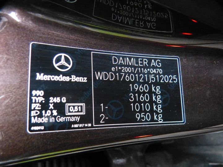 Photo 4 VIN: WDD1760121J512025 - MERCEDES-BENZ A 