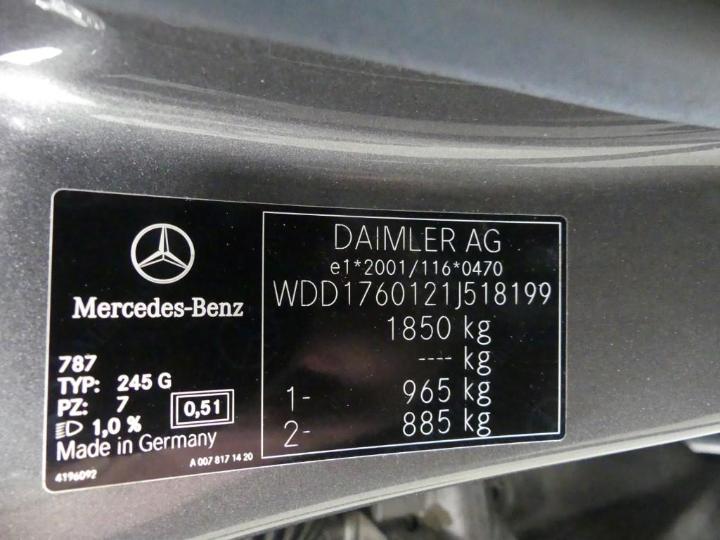 Photo 6 VIN: WDD1760121J518199 - MERCEDES-BENZ A 