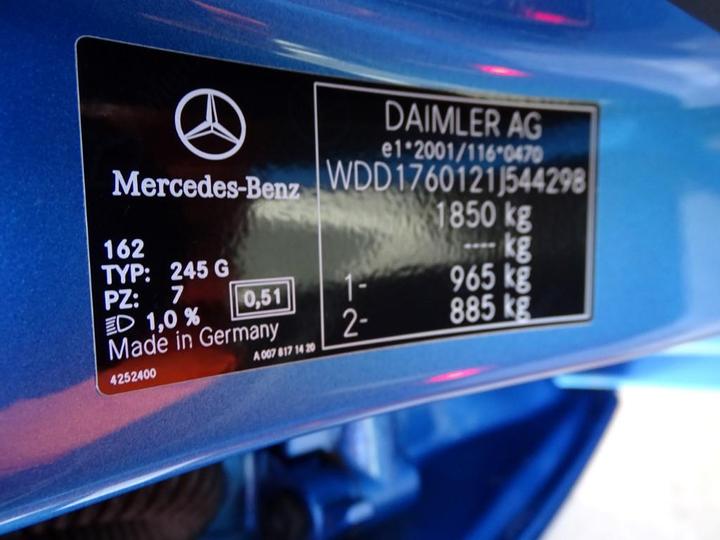 Photo 5 VIN: WDD1760121J544298 - MERCEDES-BENZ A-KLASSE 