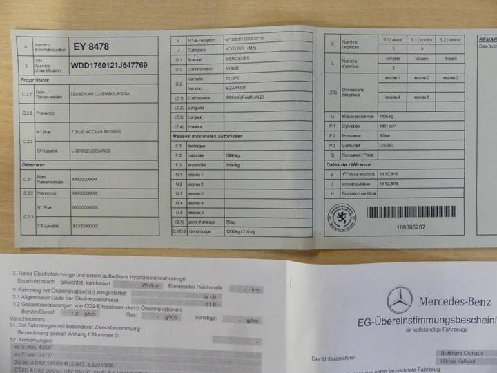 Photo 11 VIN: WDD1760121J547769 - MERCEDES-BENZ A 