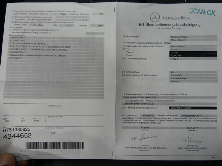 Photo 13 VIN: WDD1760121J585685 - MERCEDES-BENZ A 