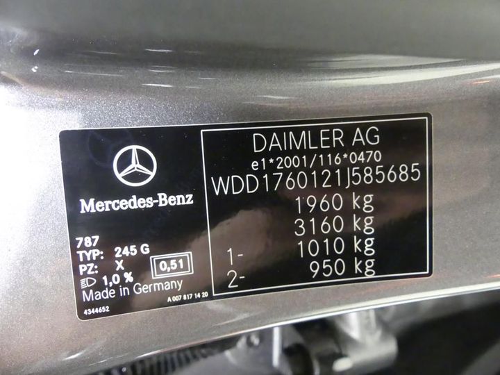 Photo 3 VIN: WDD1760121J585685 - MERCEDES-BENZ A 