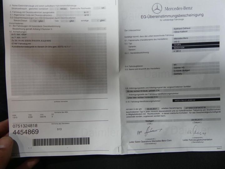 Photo 12 VIN: WDD1760121J638132 - MERCEDES-BENZ A 