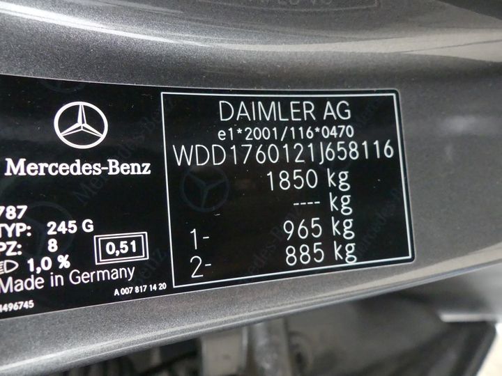 Photo 5 VIN: WDD1760121J658116 - MERCEDES-BENZ A-KLASSE 