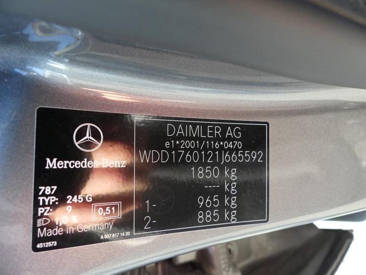 Photo 5 VIN: WDD1760121J665592 - MERCEDES-BENZ A-KLASSE 