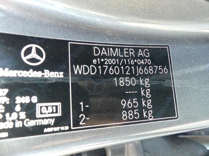 Photo 5 VIN: WDD1760121J668756 - MERCEDES-BENZ A-KLASSE 