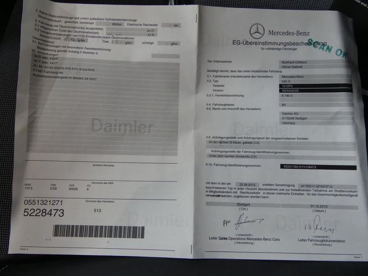 Photo 14 VIN: WDD1760121V128473 - MERCEDES-BENZ A 