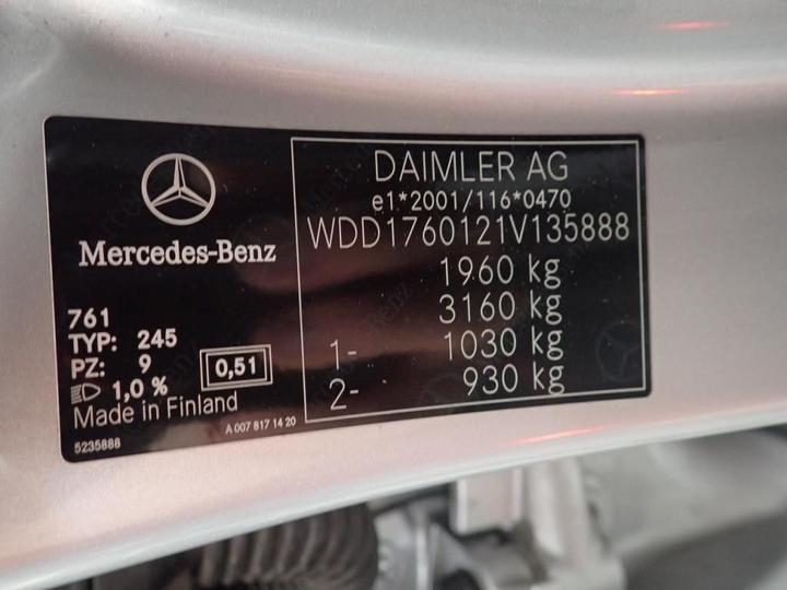 Photo 11 VIN: WDD1760121V135888 - MERCEDES-BENZ CLASSE A 5P 