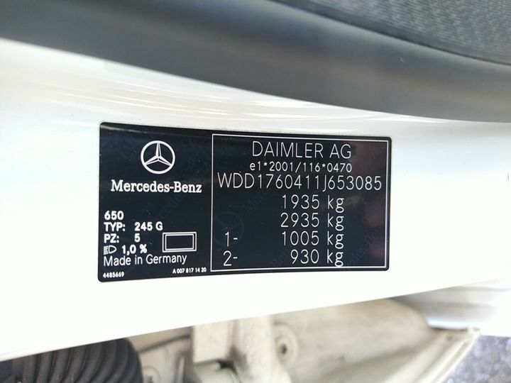 Photo 24 VIN: WDD1760411J653085 - MERCEDES-BENZ A-KLASSE 