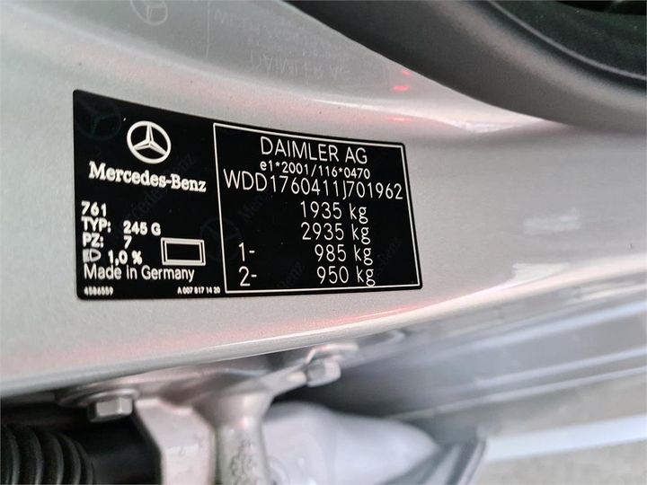 Photo 8 VIN: WDD1760411J701962 - MERCEDES-BENZ A160 