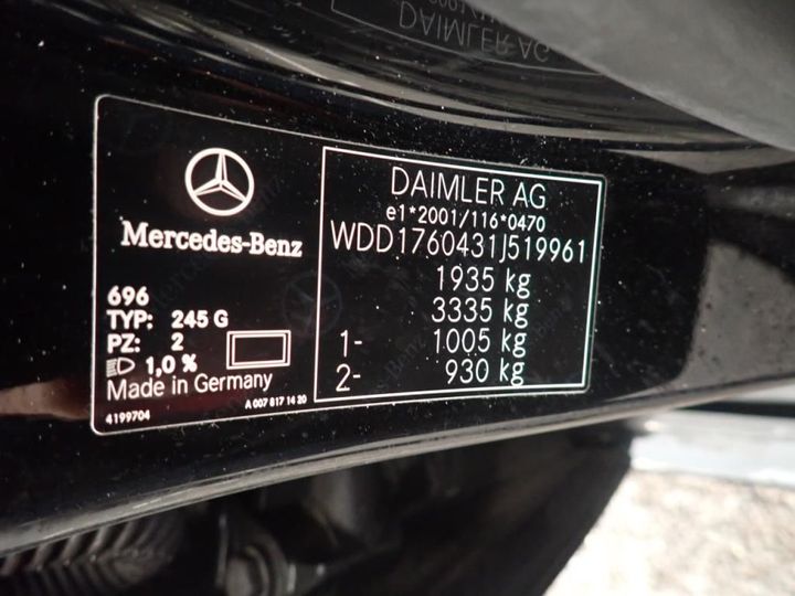 Photo 24 VIN: WDD1760431J519961 - MERCEDES-BENZ CLASSE A 