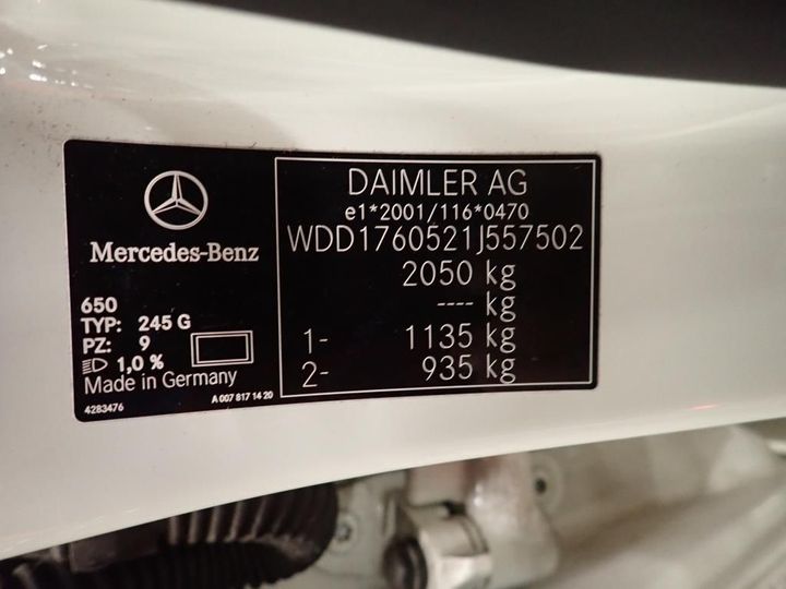 Photo 16 VIN: WDD1760521J557502 - MERCEDES-BENZ CLASSE A 5P 