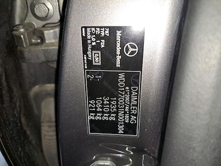 Photo 10 VIN: WDD1770031N001304 - MERCEDES-BENZ A-KLASSE 