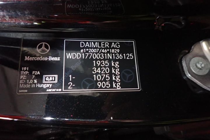 Photo 20 VIN: WDD1770031N136125 - MERCEDES-BENZ CLASSE A 