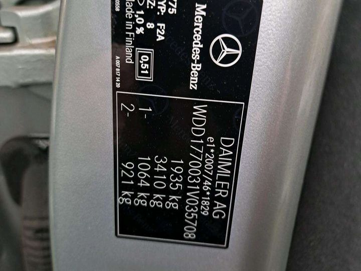 Photo 7 VIN: WDD1770031V035708 - MERCEDES-BENZ CLASSE A COMPACT 