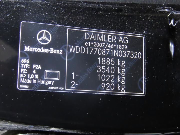 Photo 5 VIN: WDD1770871N037320 - MERCEDES-BENZ A 