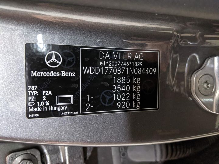 Photo 16 VIN: WDD1770871N084409 - MERCEDES-BENZ CLASSE A 