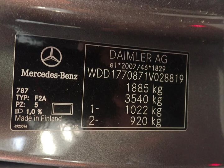 Photo 13 VIN: WDD1770871V028819 - MERCEDES-BENZ CLASSE A 