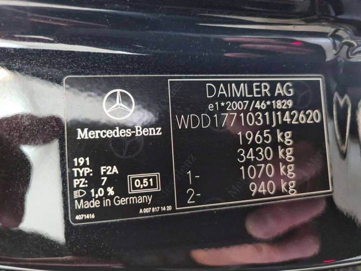 Photo 20 VIN: WDD1771031J142620 - MERCEDES-BENZ A 