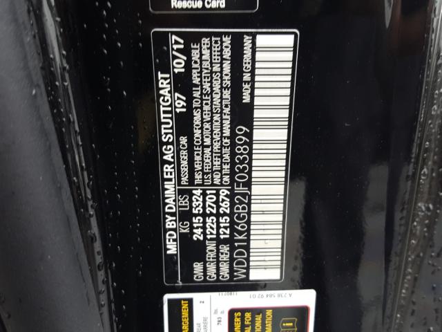 Photo 9 VIN: WDD1K6GB2JF033899 - MERCEDES-BENZ E 400 4MAT 